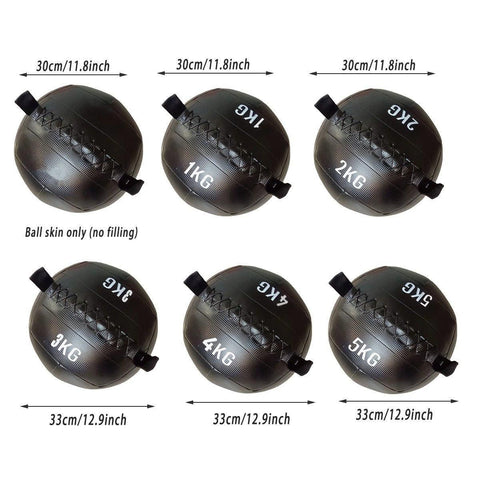 Non-Elastic Soft Squat Wall Ball for Solid Gravity and Balance Training Workouts - 4kg