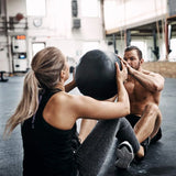 Non-Elastic Soft Squat Wall Ball for Solid Gravity and Balance Training Workouts - 4kg