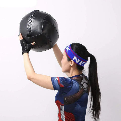 Non-Elastic Soft Squat Wall Ball for Solid Gravity and Balance Training Workouts - 4kg