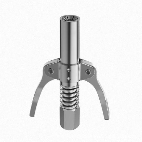 Grease Tool Coupler Heavy Duty Quick Lock Double Handle Leak-Free Grease Nozzle