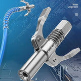 Grease Tool Coupler Heavy Duty Quick Lock Double Handle Leak-Free Grease Nozzle