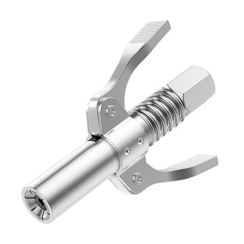 Grease Tool Coupler Heavy Duty Quick Lock Double Handle Leak-Free Grease Nozzle