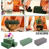 Floral Foam Blocks for Dry Wet Artificial Flower Arrangements Florist Supplies - Wet 2PCS