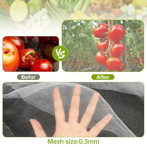 Agricultural Insect-proof Greenhouse Net for Fruit Vegetable Plant Protection - 250CMx6M