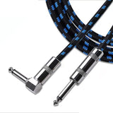 3M Guitar Amp Cable 6.35mm Mono Jack to Jack Lead for Electric Instruments - 3M Black Cable