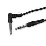 3M Guitar Amp Cable 6.35mm Mono Jack to Jack Lead for Electric Instruments - 3M Black Cable