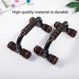 H Shaped Push Up Bars Home Fitness Equipment for Chest Arm Shoulder Training - Green