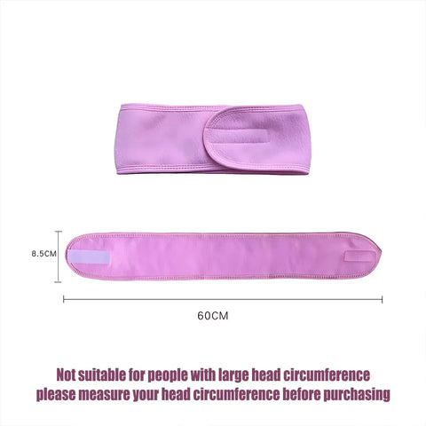 8-Colours Wrap Head Band Hairband Hair Band Adjustable Facial Make Up Face Wash Au - Grey