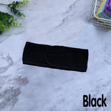 8-Colours Wrap Head Band Hairband Hair Band Adjustable Facial Make Up Face Wash Au - Grey