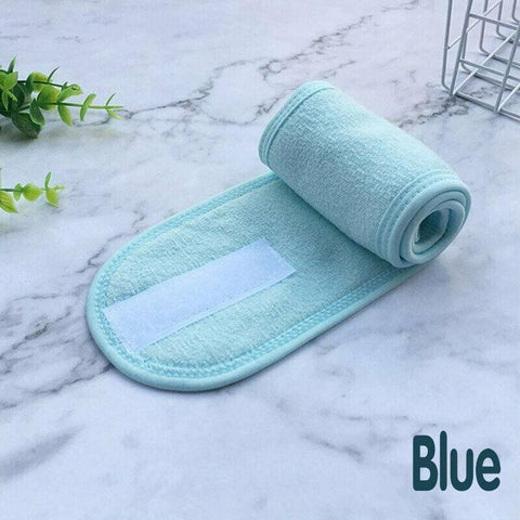 8-Colours Wrap Head Band Hairband Hair Band Adjustable Facial Make Up Face Wash Au - Grey