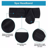 8-Colours Wrap Head Band Hairband Hair Band Adjustable Facial Make Up Face Wash Au - Grey