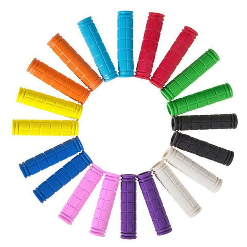 Rubber Grips For Bmx Mtb Cycle Road Mountain Bike Scooter Bicycle Handle Bar - Black