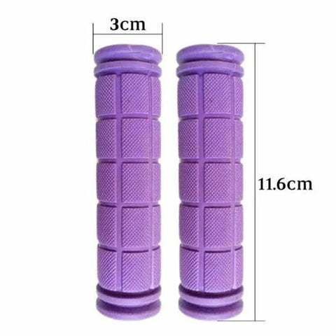 Rubber Grips For Bmx Mtb Cycle Road Mountain Bike Scooter Bicycle Handle Bar - Black