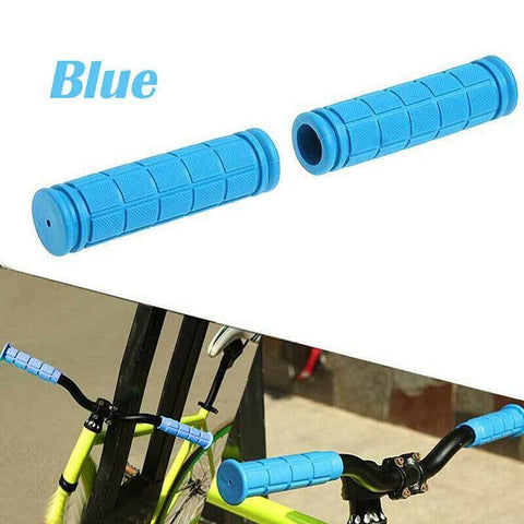 Rubber Grips For Bmx Mtb Cycle Road Mountain Bike Scooter Bicycle Handle Bar - Black