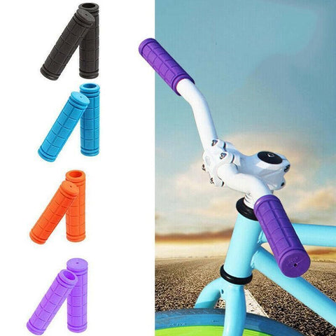 Rubber Grips For Bmx Mtb Cycle Road Mountain Bike Scooter Bicycle Handle Bar - Black
