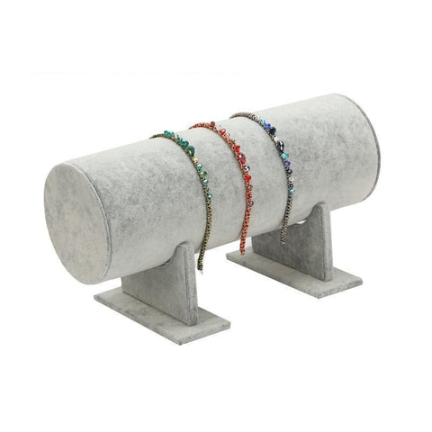 Jewelry Display Stand Headband Holder Organizer Chains Velvet Storage Rack - Black