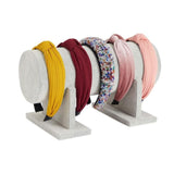 Jewelry Display Stand Headband Holder Organizer Chains Velvet Storage Rack - Black