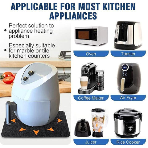 Non Slip Heat Resistant Kitchen Mat for Air Fryer Coffee Maker Toaster 30x45cm