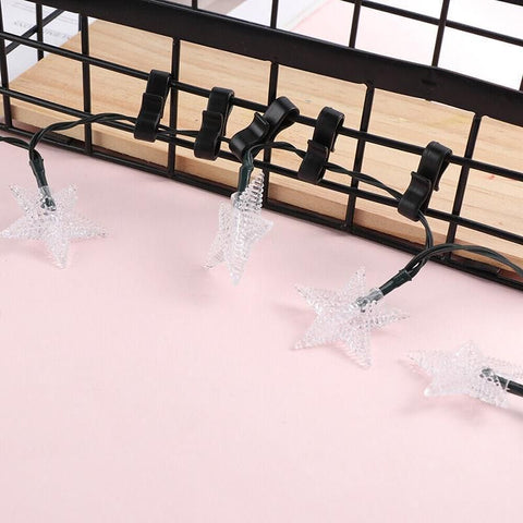 50PCS Led Fairy Lights Gutter Hooks Heavy Duty Clips Party Led Fairy Light - White