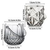 Acrylic Ice Bucket Transparent Champagne Cooler Home Bar Wine Chiller Bucket - Diamond