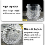 Acrylic Ice Bucket Transparent Champagne Cooler Home Bar Wine Chiller Bucket - Diamond