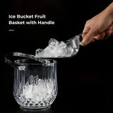 Acrylic Ice Bucket Transparent Champagne Cooler Home Bar Wine Chiller Bucket - Diamond