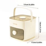 Portable Ice Compartment Cube Mold Plastic Ice Making Box and Ice Cube Holder