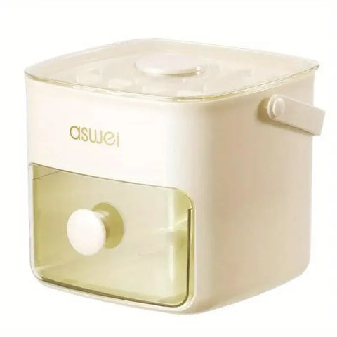 Portable Ice Compartment Cube Mold Plastic Ice Making Box and Ice Cube Holder