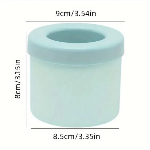 Silicone Ice Cube Tray Mould Ice Box Compartment Bucket for Easy Ice Making - Gray