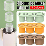 Silicone Ice Cube Tray for 20oz 30oz 40oz Tumbler Easy Release Reusable Mold - Coffee