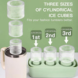Silicone Ice Cube Tray for 20oz 30oz 40oz Tumbler Easy Release Reusable Mold - Coffee