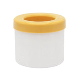 Silicone Ice Cube Tray Mould Ice Box Compartment Bucket for Easy Ice Making - Yellow