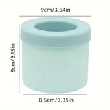Silicone Ice Cube Tray Mould Ice Box Compartment Bucket for Easy Ice Making - Yellow