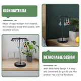 Iron Jewellery Rack Rotating Necklace Display Stand Jewellery Organiser Storage - Bronze