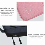Laptop Sleeve Travel Bag Carry Case For Macbook Air Pro 15.6inch - Rose Red