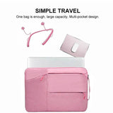 Laptop Sleeve Travel Bag Carry Case For Macbook Air Pro 15.6inch - Rose Red
