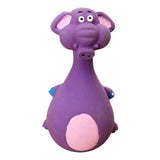 Latex Squeaky Dog Toys Puppy Pet Chew Toys Squeaker Soft and Interactive - Purple