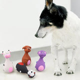 Latex Squeaky Dog Toys Puppy Pet Chew Toys Squeaker Soft and Interactive - Purple