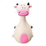 Latex Squeaky Dog Toys Puppy Pet Chew Toys Squeaker Soft and Interactive - White