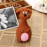 Latex Squeaky Dog Toys Puppy Pet Chew Toys Squeaker Soft and Interactive - White