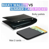 Silicone Phone Card Holder Double Layer Adhesive Wallet with 3M Backing - Red