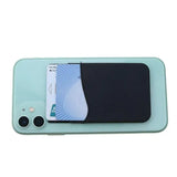 Silicone Phone Card Holder Double Layer Adhesive Wallet with 3M Backing - Red