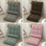 Floor Lounge Sofa Bed Chair with Lumbar Pillow Folding Adjustable Cushion - Cyan