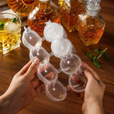 2X Large Ice Ball Maker Cube Tray Big Silicone Mold Sphere Whiskey Round Mould