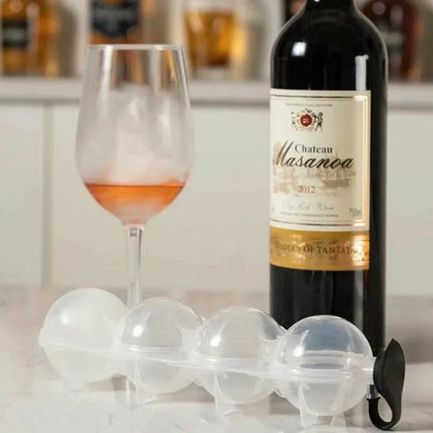 2X Large Ice Ball Maker Cube Tray Big Silicone Mold Sphere Whiskey Round Mould