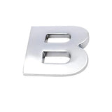 A-Z Alphabet Letters Car Sticker Self Adhesive Auto Badge Emblem 3D Chrome Good - B