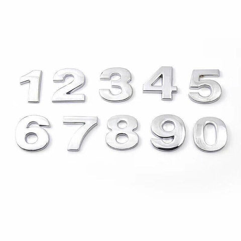 A-Z Alphabet Letters Car Sticker Self Adhesive Auto Badge Emblem 3D Chrome Good - B