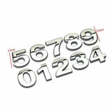 A-Z Alphabet Letters Car Sticker Self Adhesive Auto Badge Emblem 3D Chrome Good - B