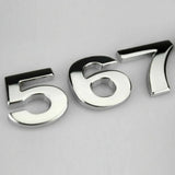 A-Z Alphabet Letters Car Sticker Self Adhesive Auto Badge Emblem 3D Chrome Good - B