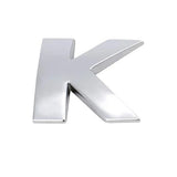 A-Z Alphabet Letters Car Sticker Self Adhesive Auto Badge Emblem 3D Chrome Good - K